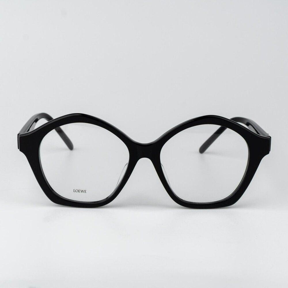 Loewe CURVY Men Eyeglasses Black Geometric LW50053F 001 NEW AUTHENTIC